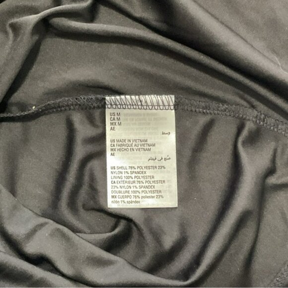 Alfani Velvet-Burnout Side-Tie Top Black Gold Glitter Wild Modern Animal… - Picture 4 of 8